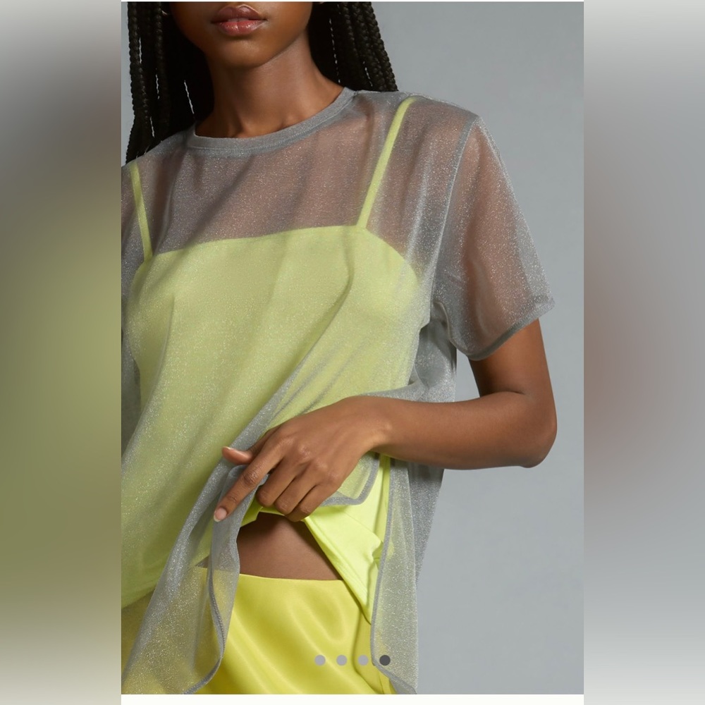 NWT Anthropologie Tank & Mesh Tee